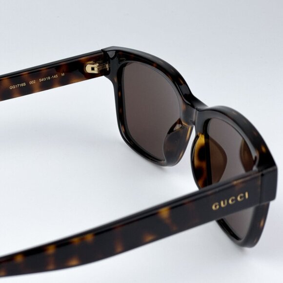 Gucci GG1716S 002 BRAND NEW Sunglasses Havana Brown Square Unisex main image 6